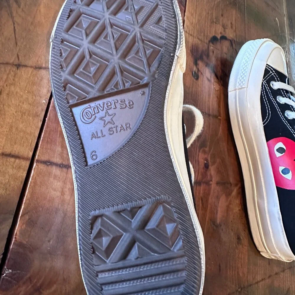 Comme Des Garcons Play- Converse low top sneaker. - Picture 13 of 13